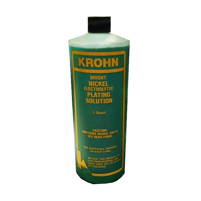 KROHN BRIGHT NICKEL PLATING SOLUTION ELECTROPLATING 1 QUART