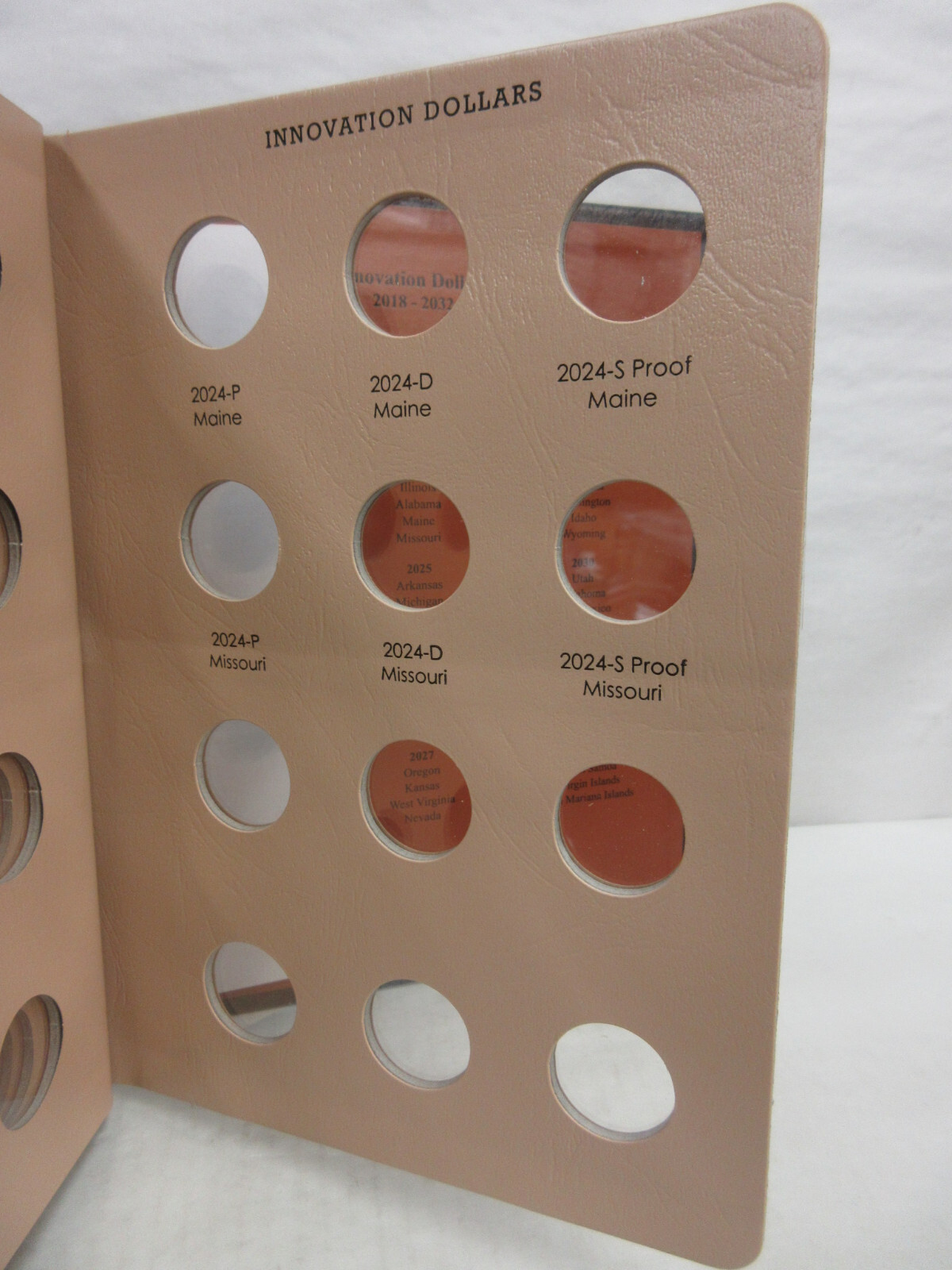 Dansco Coin Album #8188 US Innovation Dollar 2018-2024 w Proofs 7 Page Album NEW