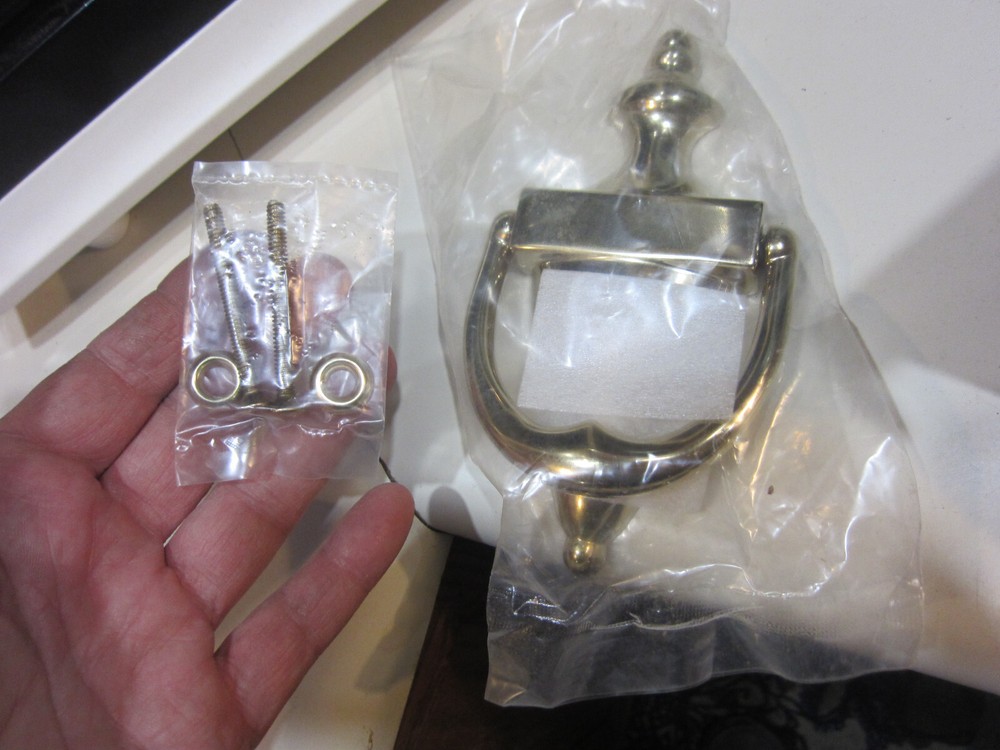 Baldwin Polished Forged Solid Brass Door Knocker #0102-003