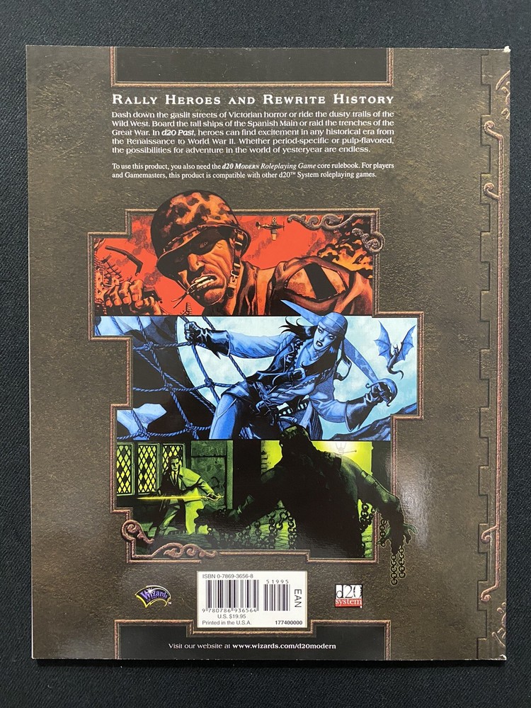 d20 Modern d20 Past Book Unused