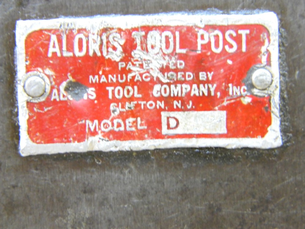 ALORIS TOOL POST Model D Piston Style With "Tee" Nut and Stud 17" - 48" Swing