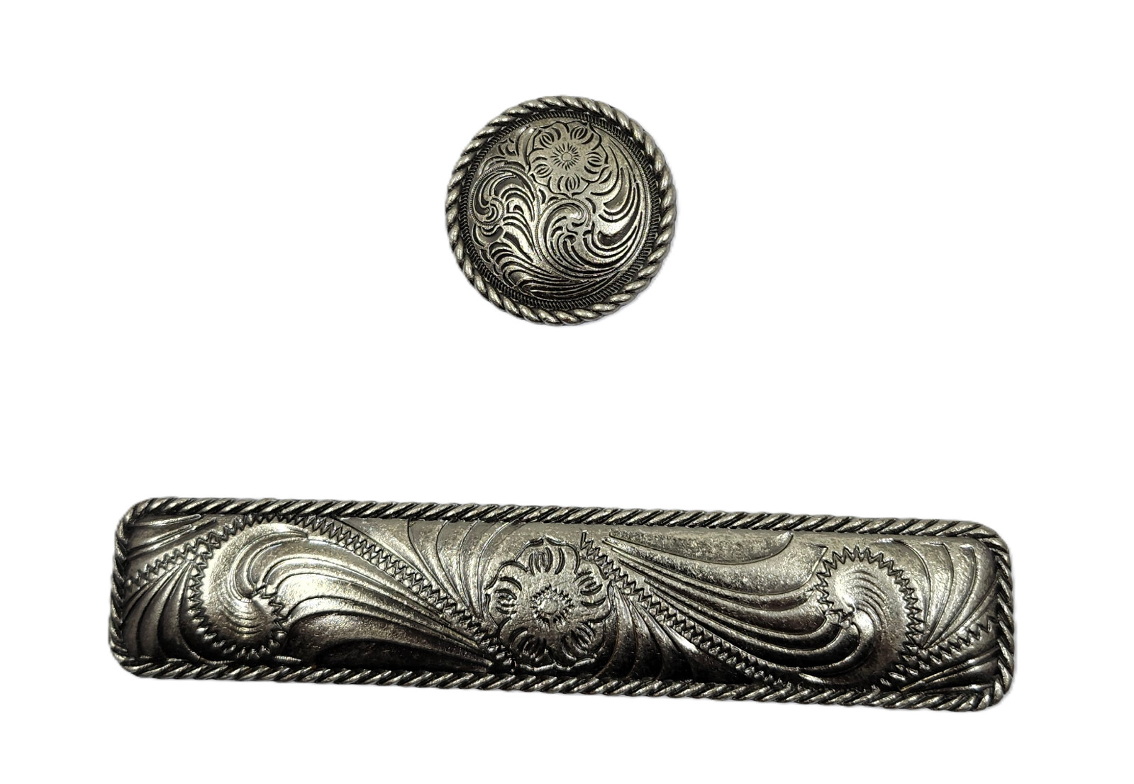 Cabinet Knob Drawer Door Pulls American Paisley Western Design Antique Style