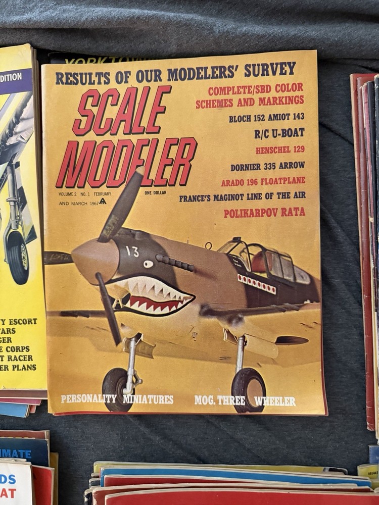 Scale modeler,First issue,First 7 Year complete set 1966-72,vol 1,no 3 missing
