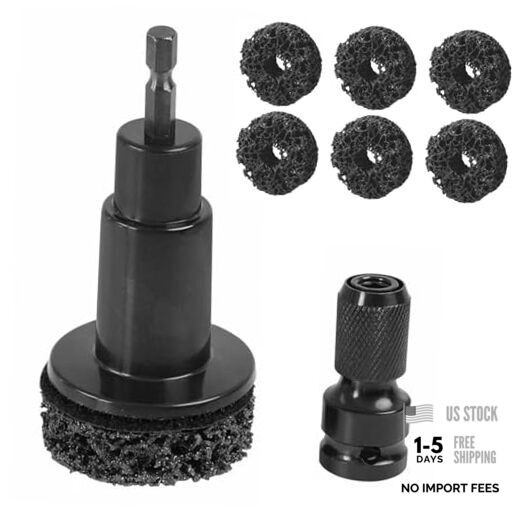 Wheel Hub Resurfacing & Stud Cleaning Kit, Quick Rust Removal Tool for Lug