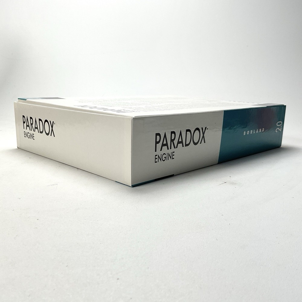 Borland Paradox Engine Version 2.0 DOS Version 3.5” & 5.25” Disk Set Vintage