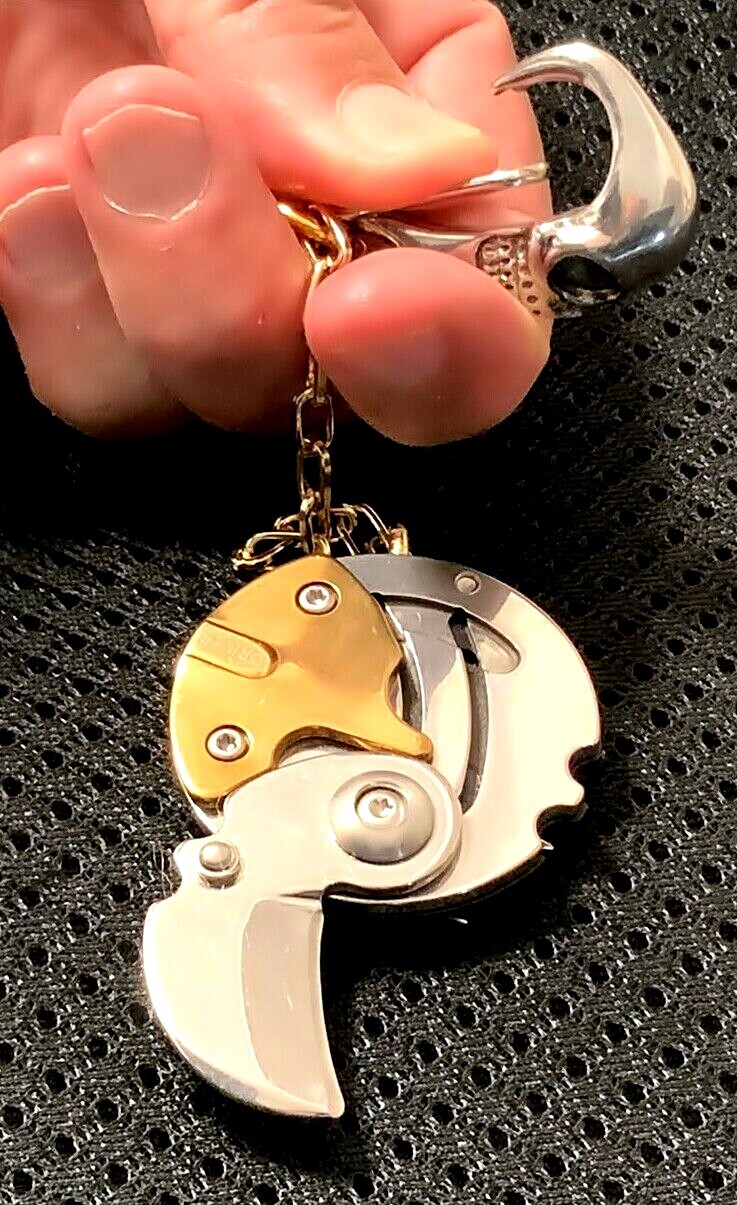 Multi-Tool, Utility Folding Knife, Box Cutter, Repair Kit Golden Coin Keychain