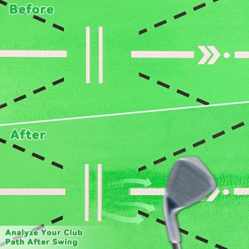 Golf Training Mat Swing Detection Batting,Analysis Your Swing Path