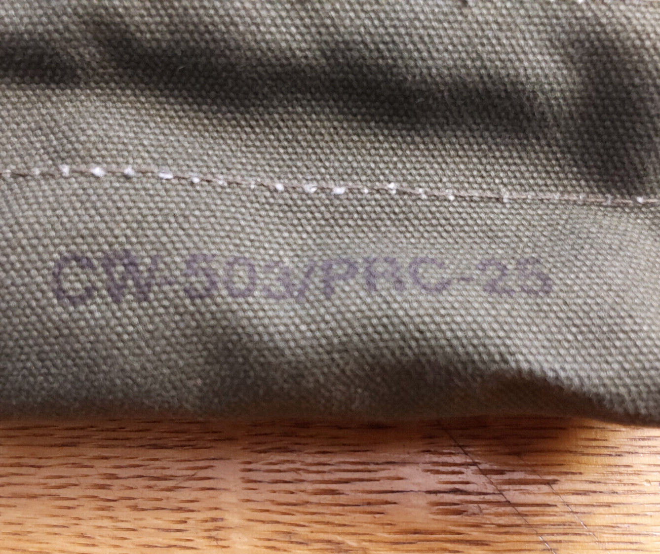 US Military Antenna Bag - CW-503 / PRC-25 - Canvas - Vietnam Military Radio