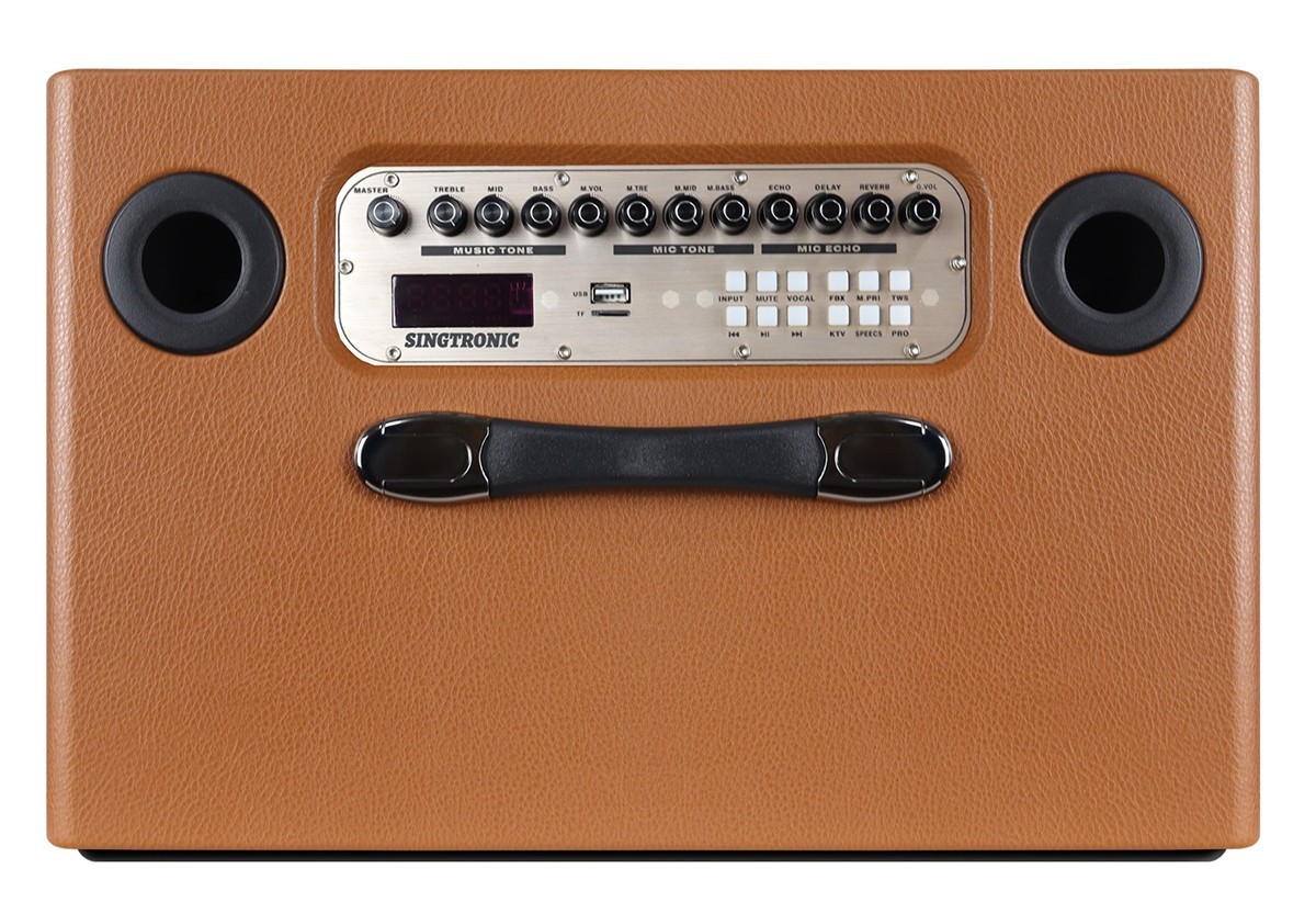 Singtronic BT-800DSP Portable 800W Bluetooth Karaoke Free: 2 x Wireless Mics