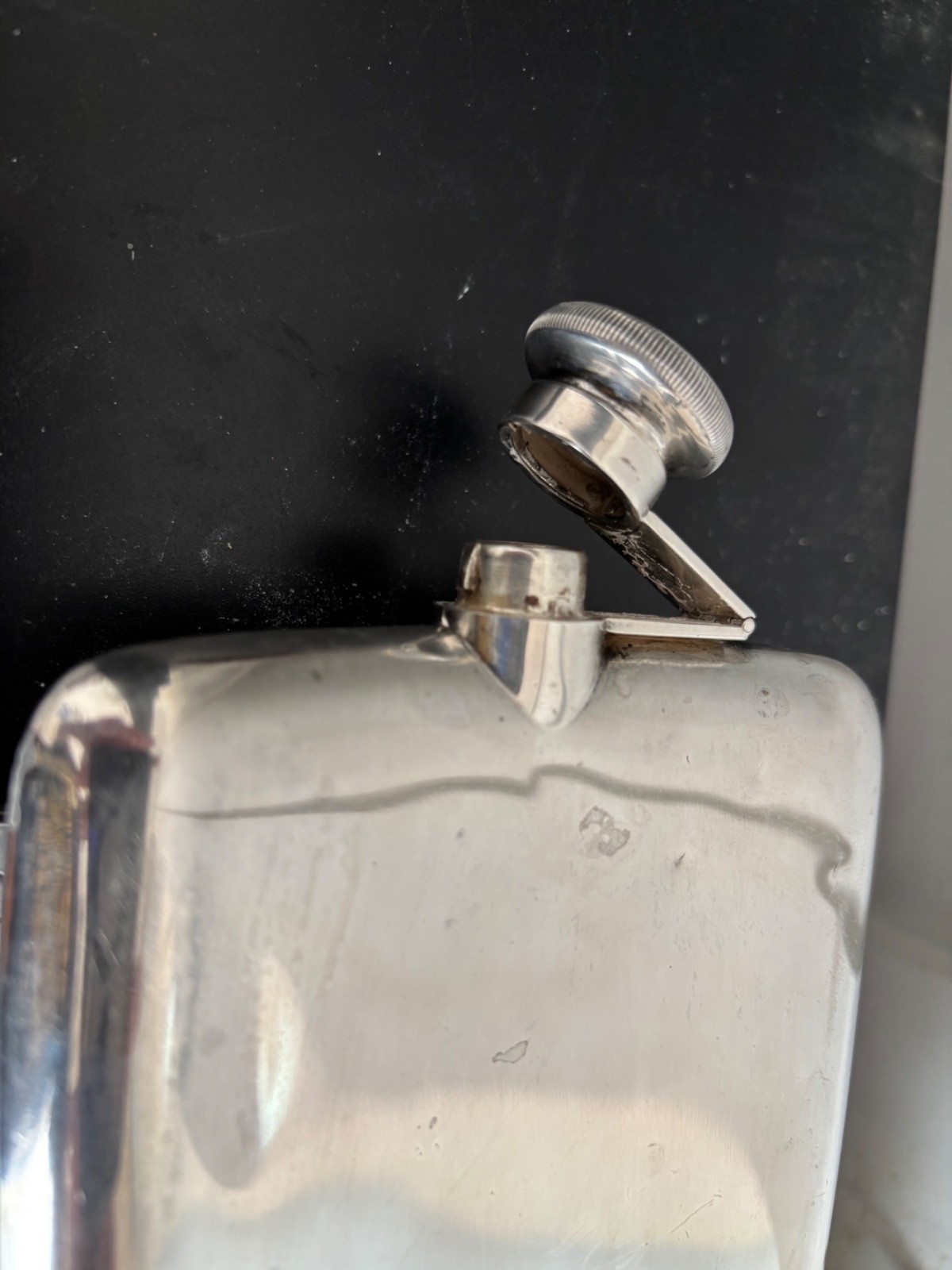 Sterling Silver Large Flask 209 Grams