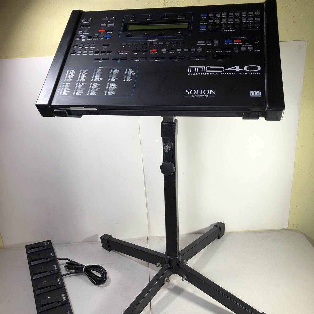 KETRON Lab Solton MS40 MIDI Module Arranger Sequencer Module Working W/ Stand