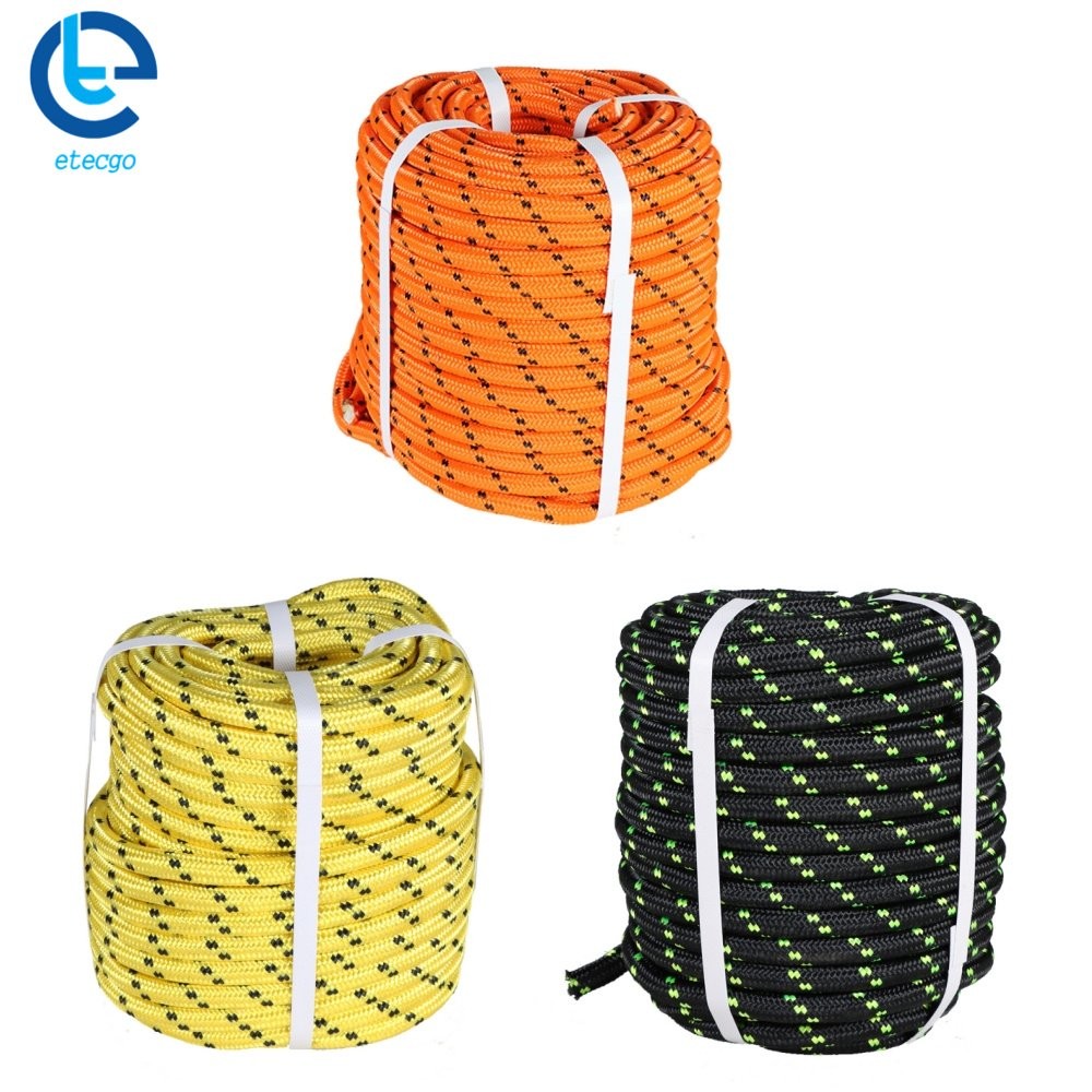 1/2Inch Diameter Bull Rope Double Braid Polyester Rope 6180Lbs Breaking Strength