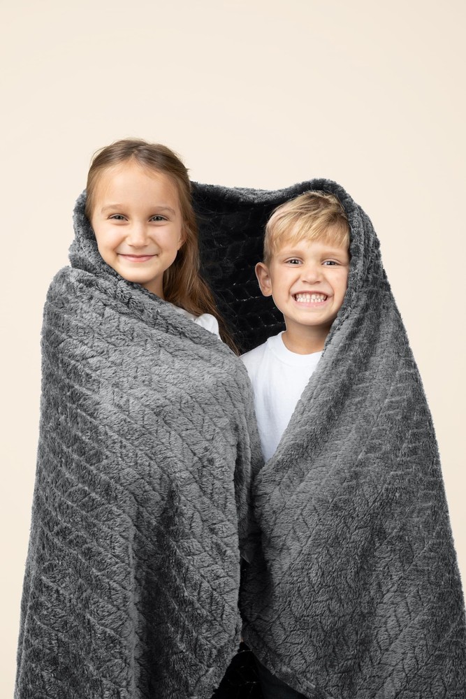 EverSnug Travel Blanket & Pillow 68x42 Premium Microfleece Compact Packable Grey