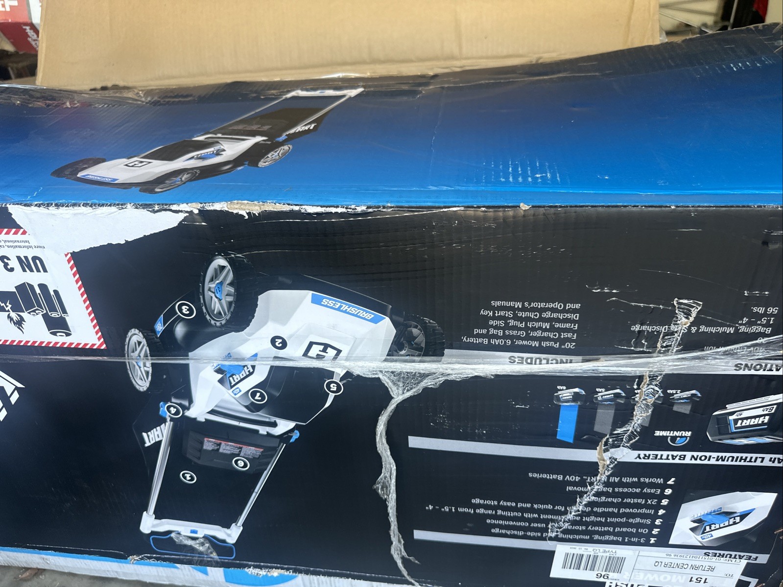 40V 20-Inch Cordless Brushless Push Battery shows an error‼️