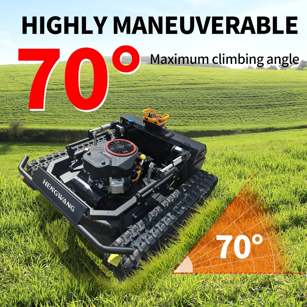 27HP Robot lawn mower sale！ Remote Control Lawn Mower 65° Climbing Free shipping