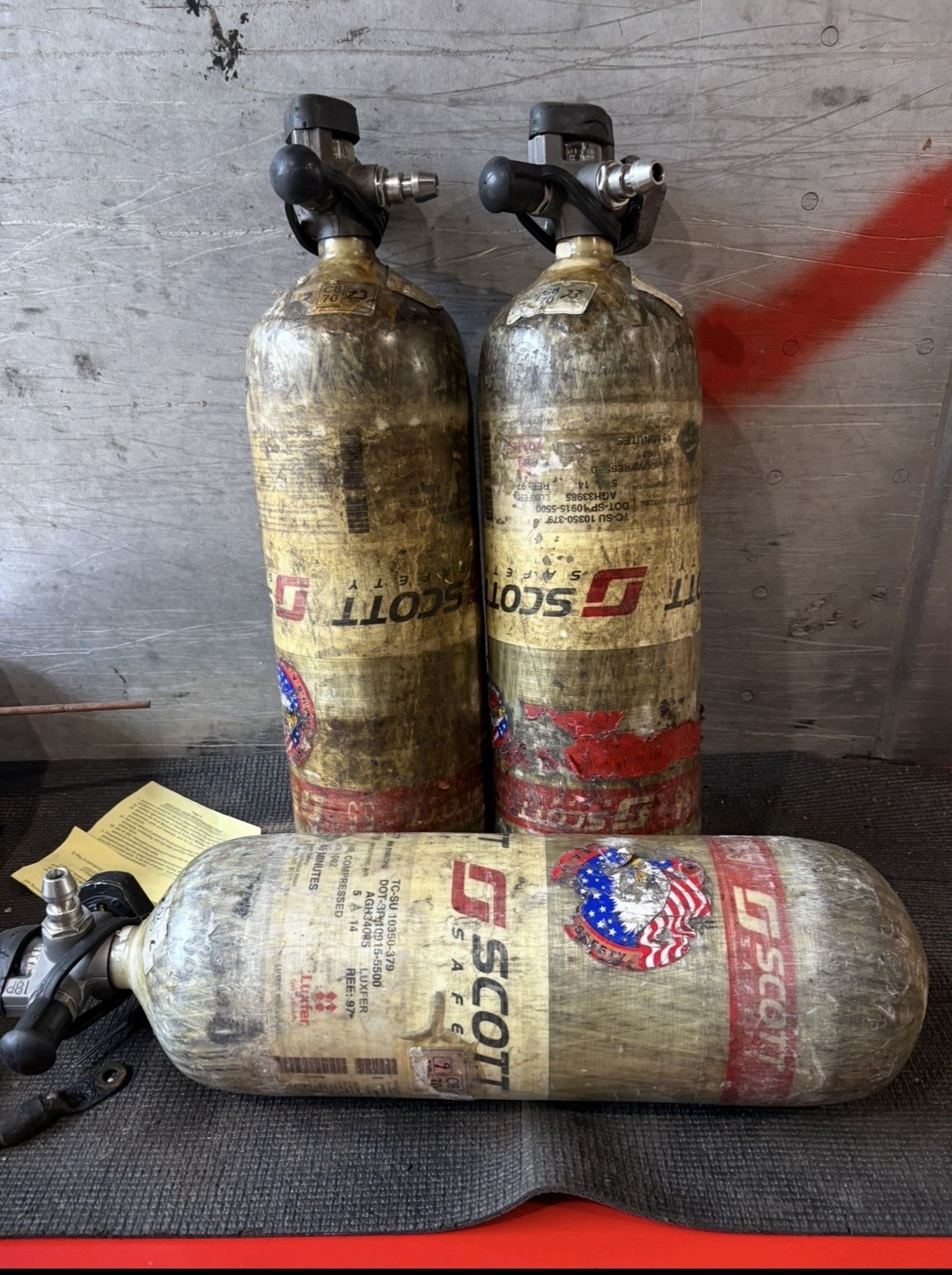 Scott 5.5 Air-Pak X3 w/ Regulator + 45min 5500 PSI QC Cylinder 2023 – No Mask