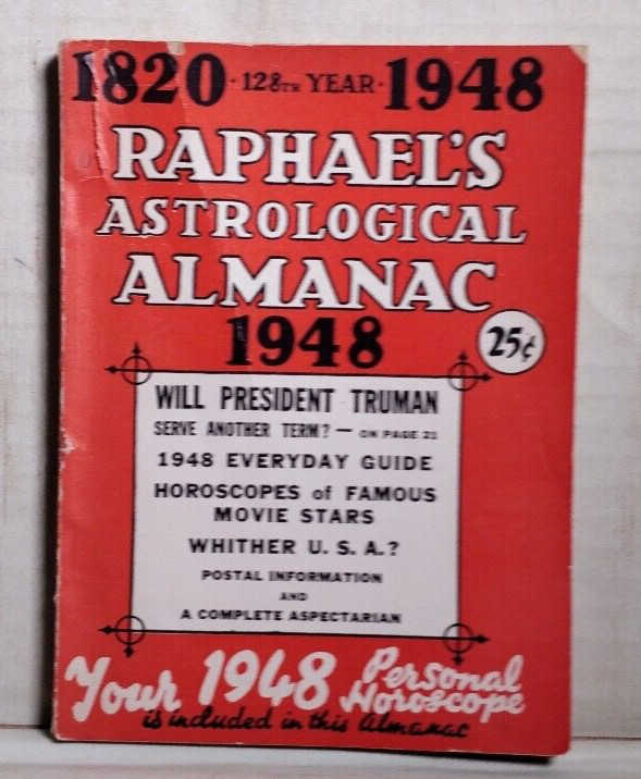 RAPHAEL'S ASTROLOGICAL ALMAMAC BOOK FOR 1948  B46