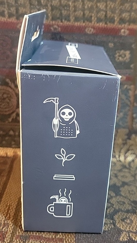 Grim Steeper Reusable Silicone Tea Infuser, Black Grim Reaper Design