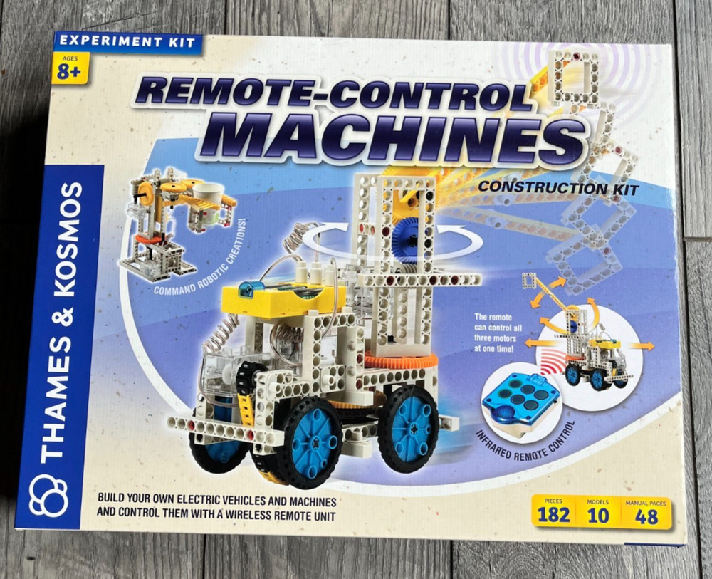 182 PC Thames & Kosmos Remote-Control Machines DLX Engineering KIT 20 Models New