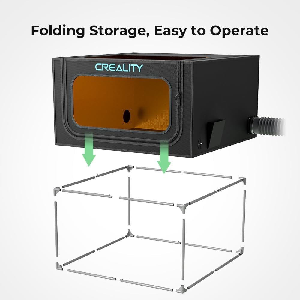 Compact and Foldable - Easy Storage Laser Engraver Enclosure