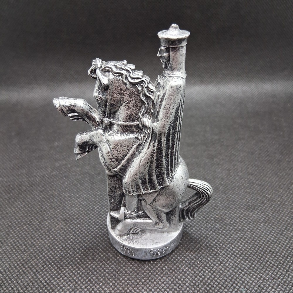 1962 Peter Ganine Conqueror Chess Set Replacement Piece Medieval Silver Knight