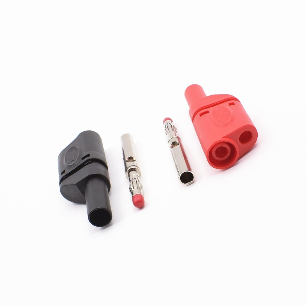 10pc 4mm Stackable Banana Plugs - Fully Insulated Multimeter Test Leads