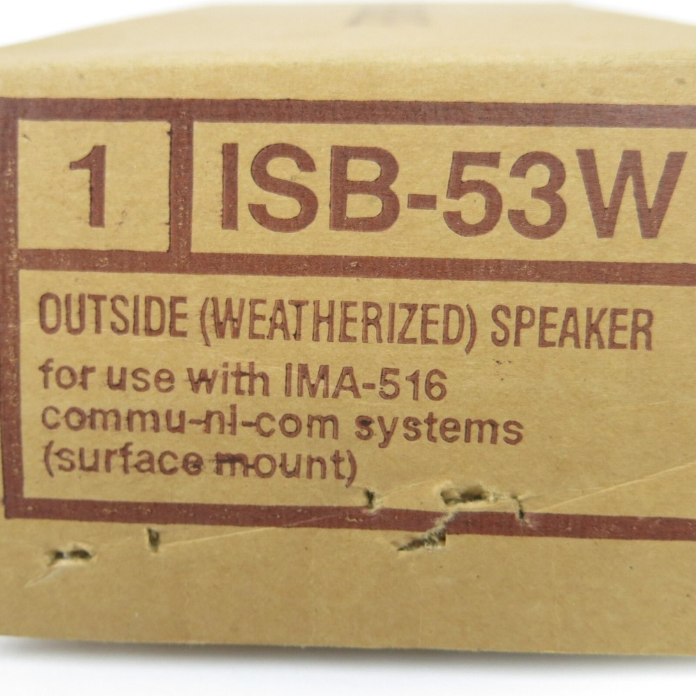 NuTone ISB-53W Outside Intercom Speaker with Controls (no back cover screws)