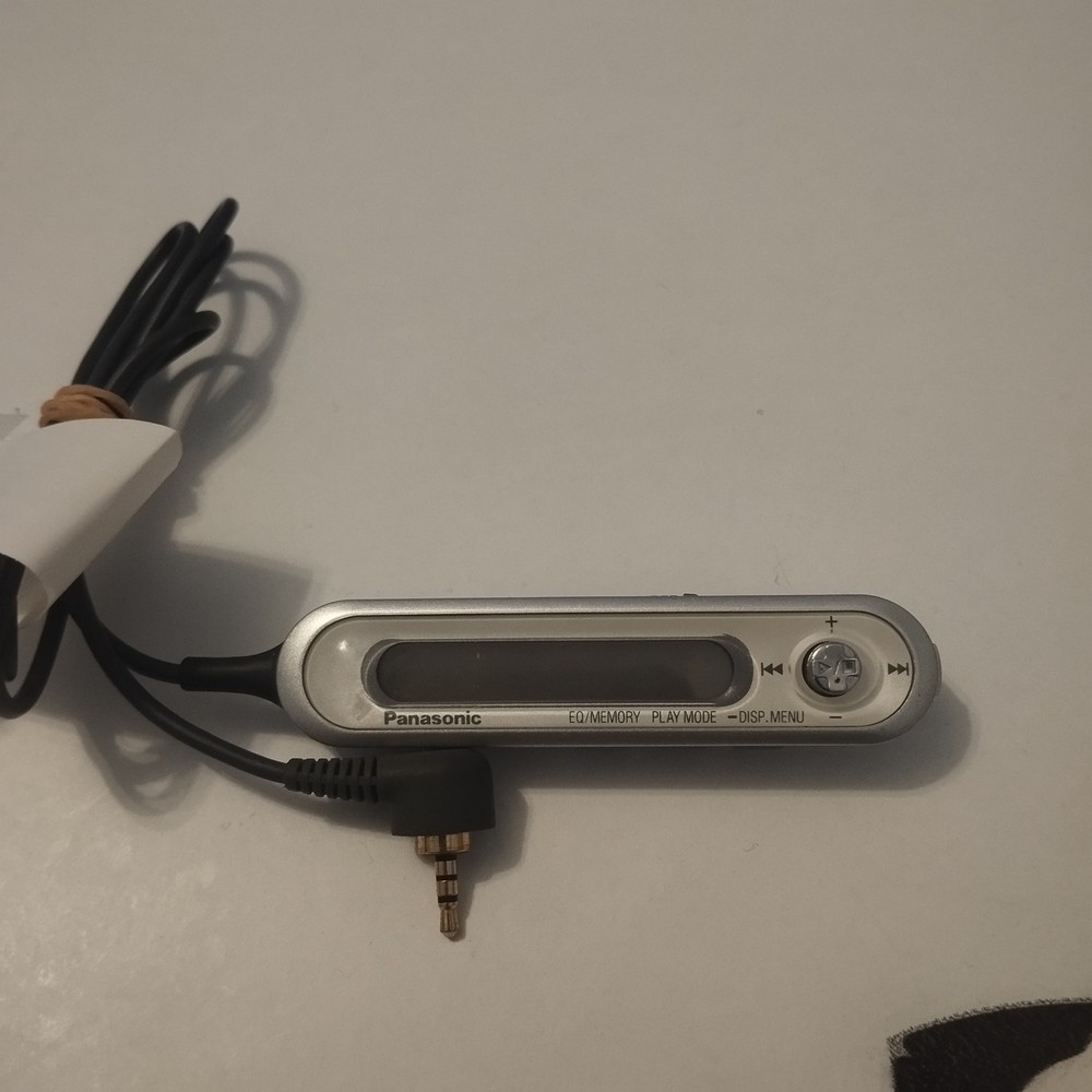 Panasonic Remote Controller For MiniDisc Player MD Jack 2.5 Used White Silver