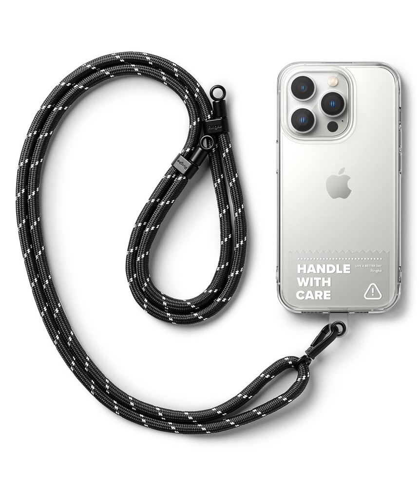 Ringke Holder Link Clear Adjustable Crossbody Neck Strap, Universal Multifunc...