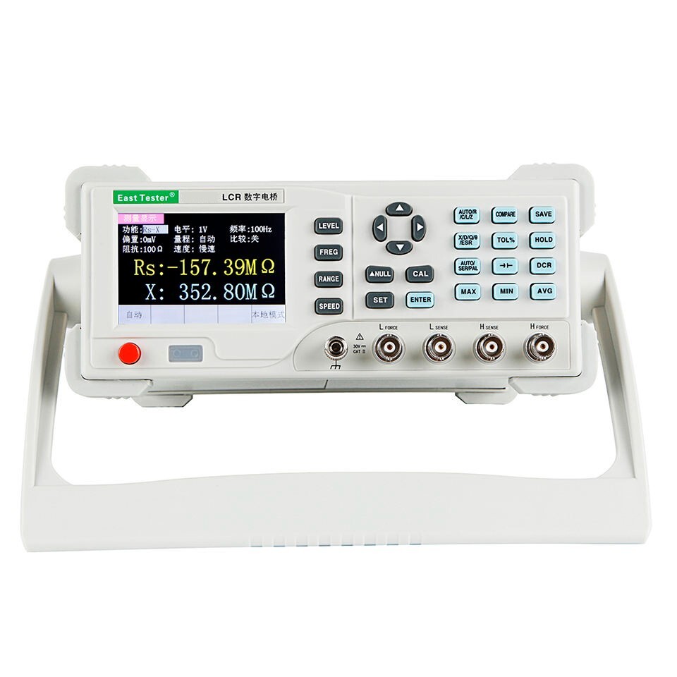 Benchtop LCR Bridge Meter DCR Mode 10Hz-20kHz Frequency Continuously Adjustable