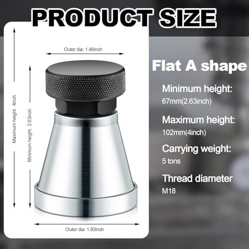 2pcs Adjustable Screw Jack 5 Ton for Milling Drilling Leveling Die Processing