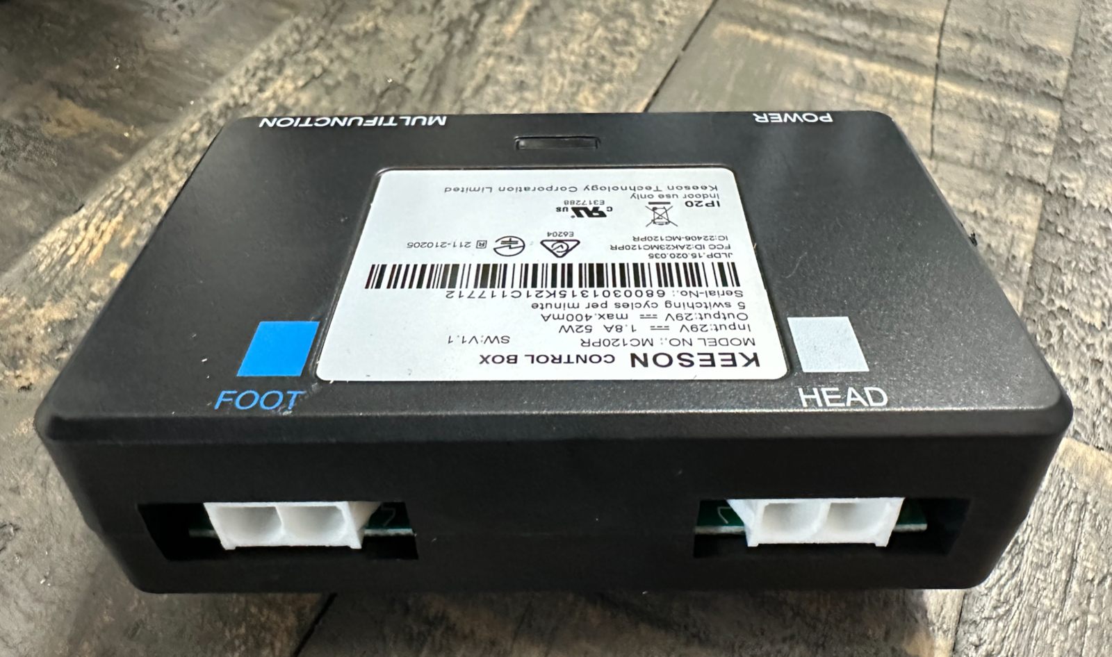 ORKIN Serta Ergomotion Keeson Control Box MC120PR- USED