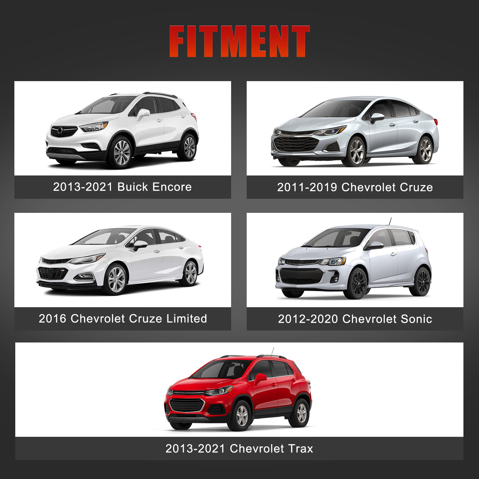 Turbo Turbocharger Kit for Chevy Cruze Sonic Trax Buick Encore L4 1.4L 55565353