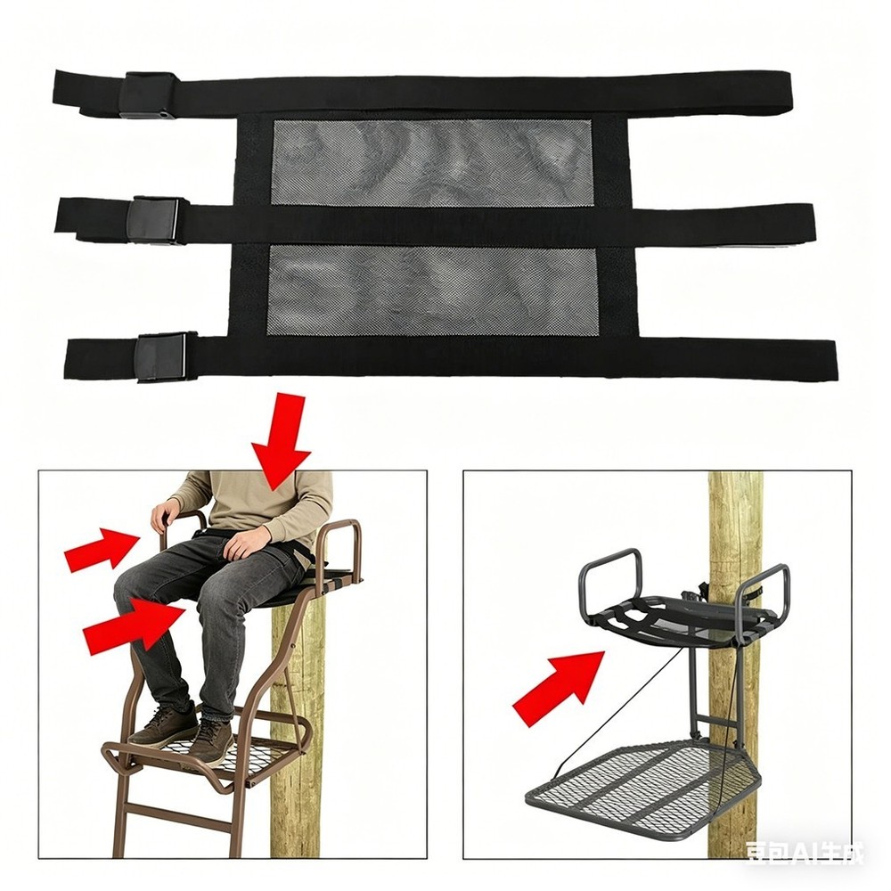 Universal Fitting Tree Stand Seat Replacement Adjustable for Ladder -%//#%##