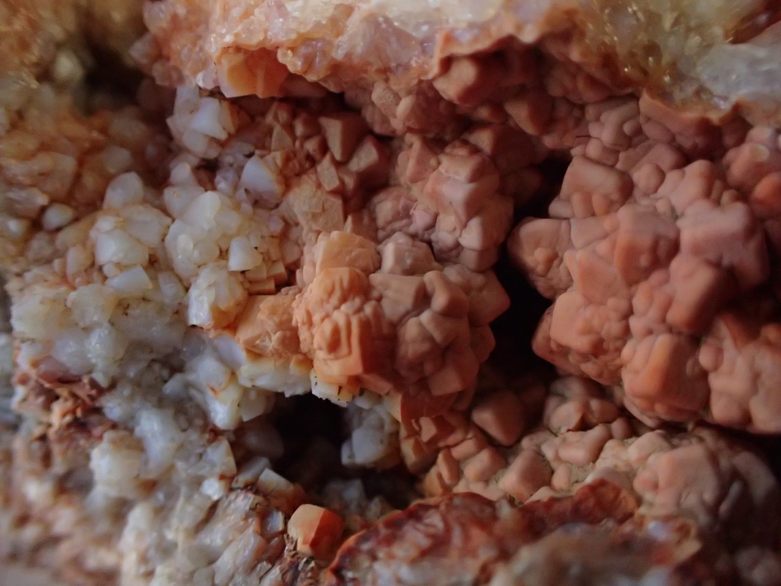 Square Botryoidal 2 Piece Geode KY Agate Gems Specimen Geology Rare Red Pink KG7