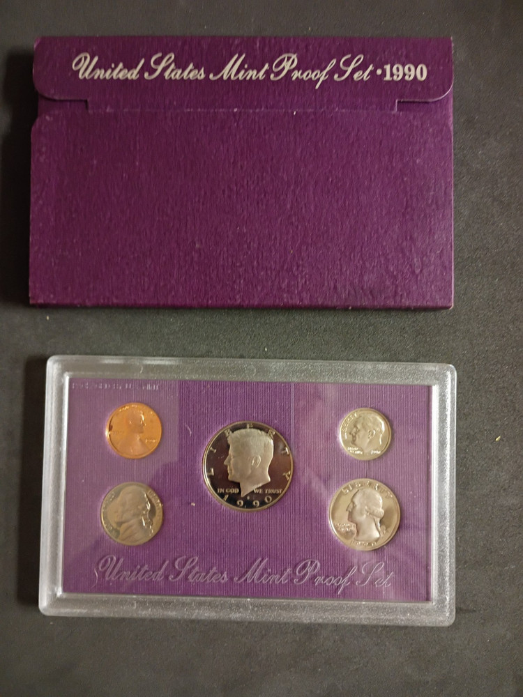 1990 United States proof set with original box