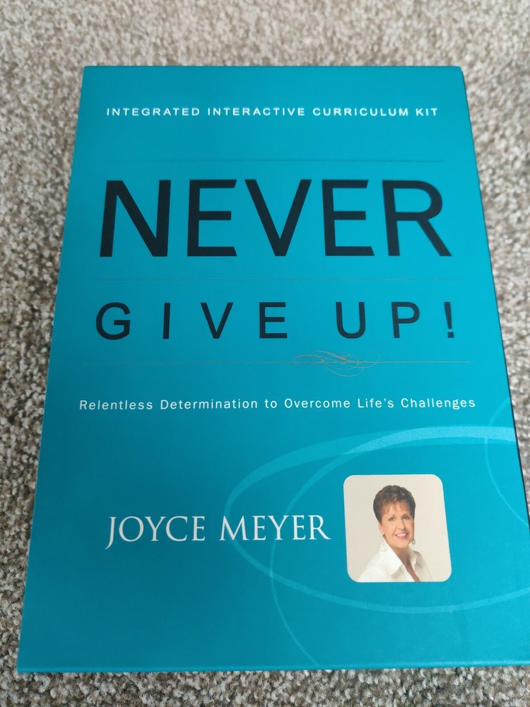 Never Give Up Curriculum Kit By Joyce Meyer  CD/ Book set
