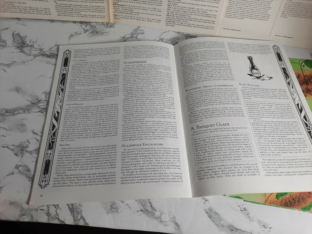 AD&D Dragon Dawn with Map Adventure Module - Dragonlance