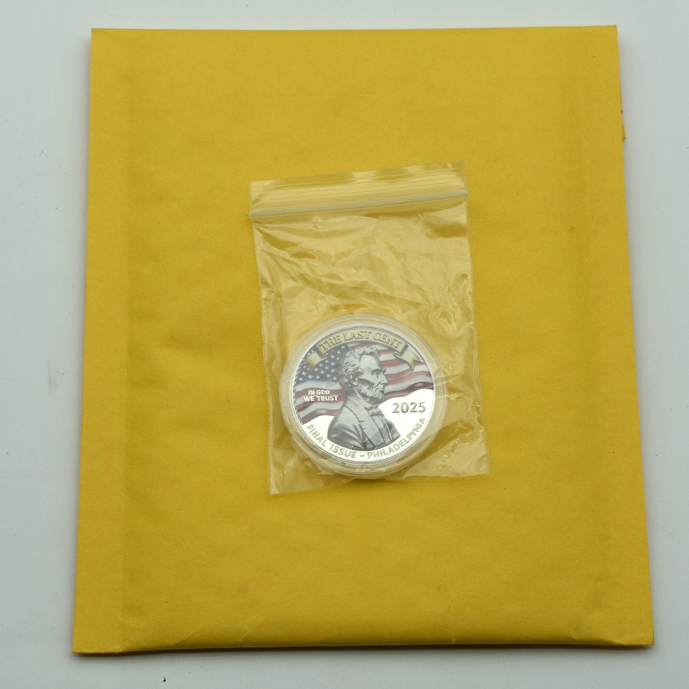 The Last Cent 2025 Final Issue Philadelphia R.I.P. Penny Commemorative Coin