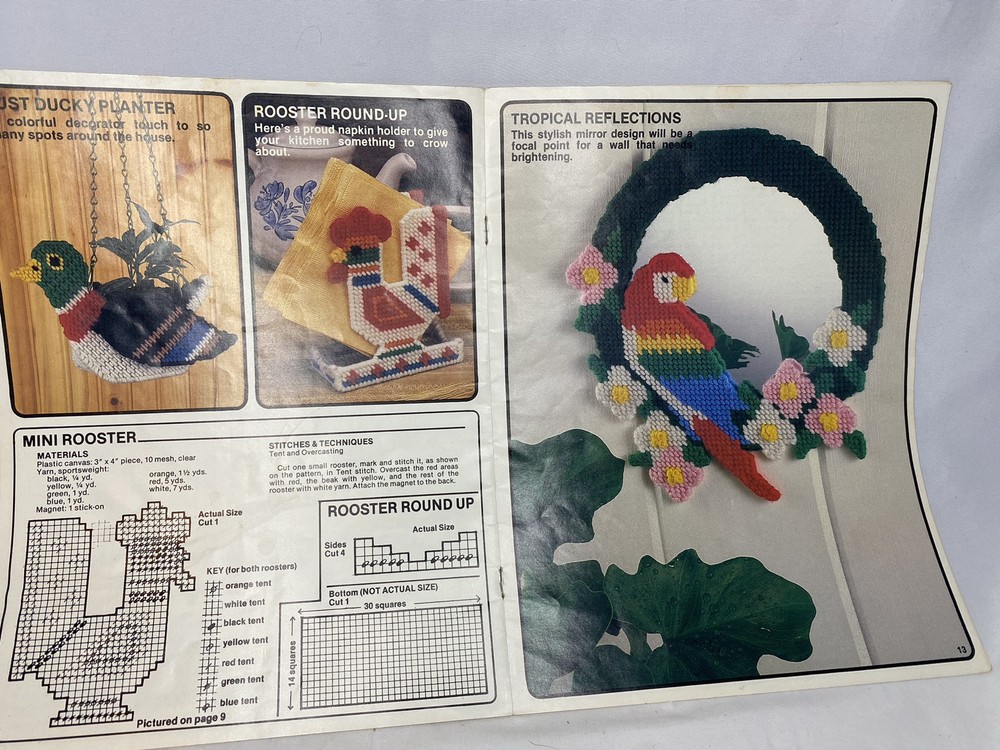 Around The House 16 Plastic Canvas Patterns Projects