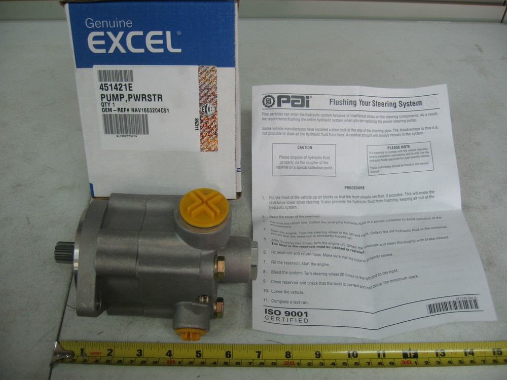 Power Steering Pump RH Rotation for International Excel# 451421E Ref# 1663204C91