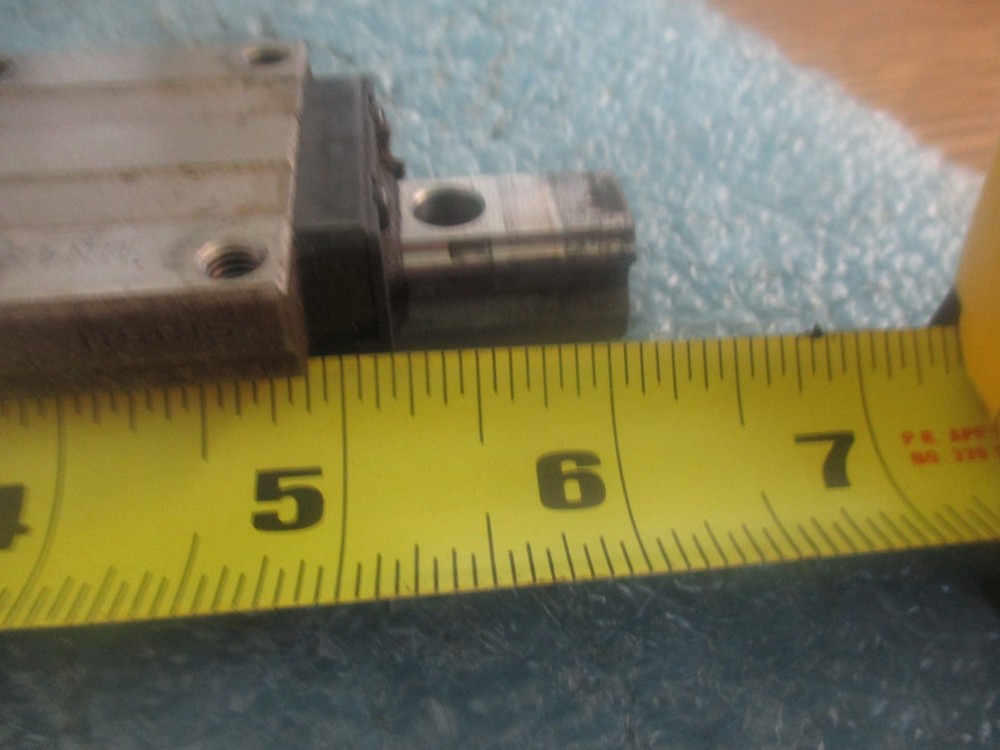 THK Model: HSR15 Linear Slides on 6" Rail.