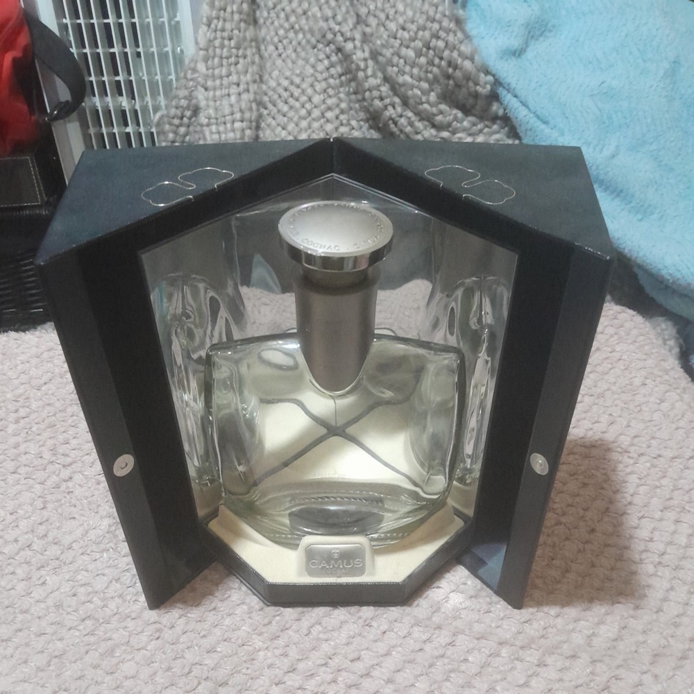 Authentic Empty Camus Extra Cognac Rare Crystal bottle 70cl Excellent Condition