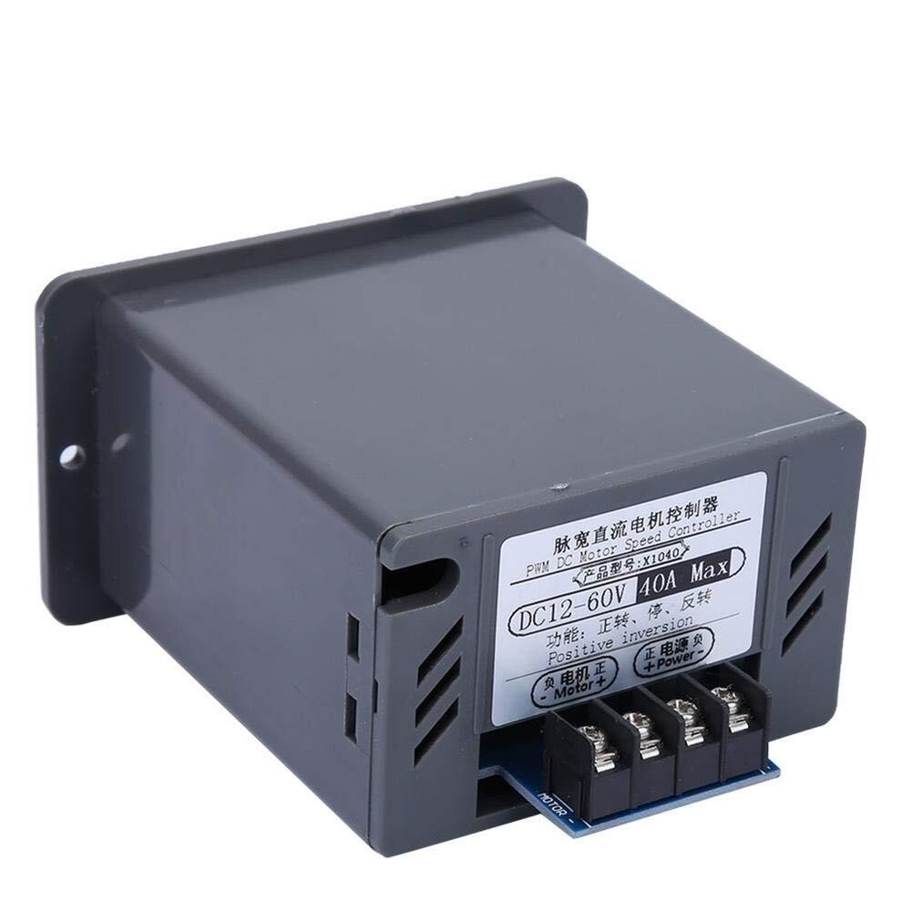 40A PWM DC Motor Speed Controller 12V 24V 36V 48V Variable Speed Switch Reverse