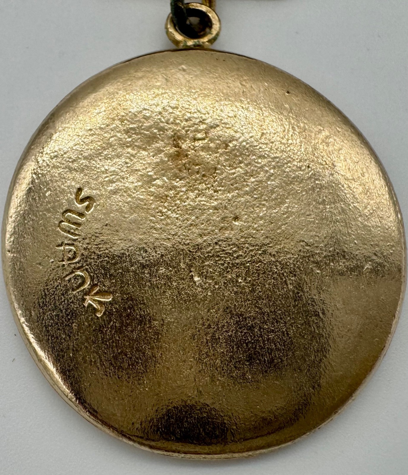 Vintage Swank Roman Soldier Keychain Watch Fob Gold Tone Mesh Mid Century