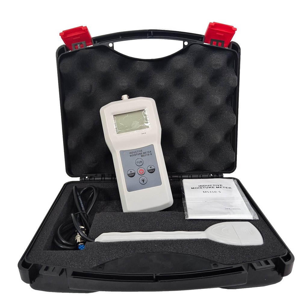 Concrete Moisture Meter Tester with Range 0-99% Resolution 0.1 Accuracy 0.5%n