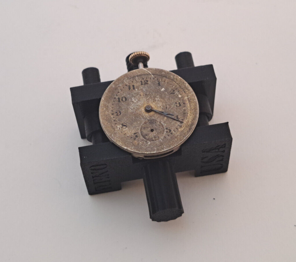 Watchmaker Movement Vise and Case Cushion Combo
