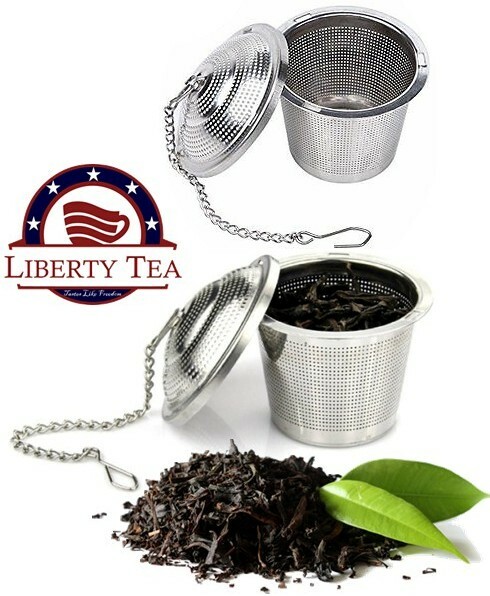 2 PACK - Tea Infuser Reusable Stainless Steel Mesh Steeping Filter LARGE & SMALL