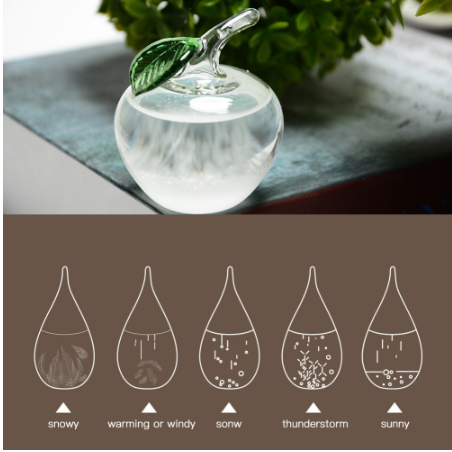 Small crystal weather forecast bottle