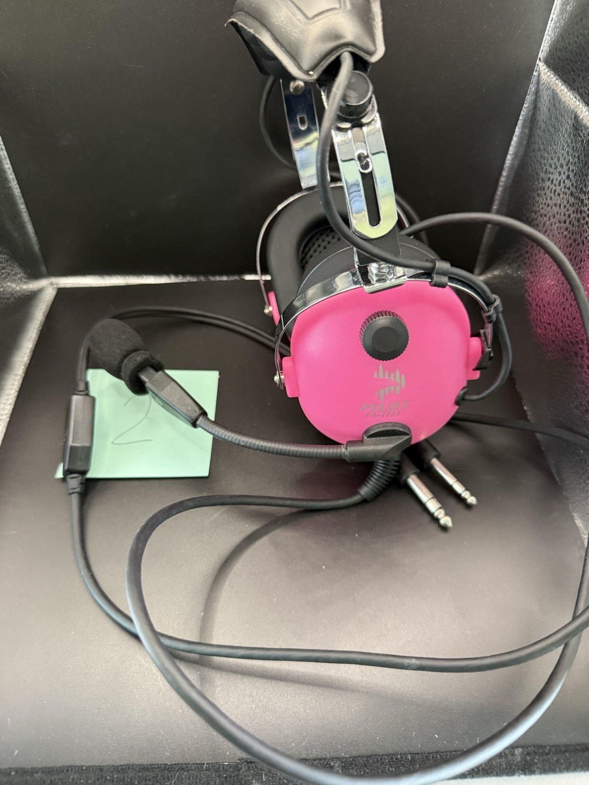 PILOT USA 1151 Youth AVIATION HEADSET NEW - HOT PINK - 2nd Pair